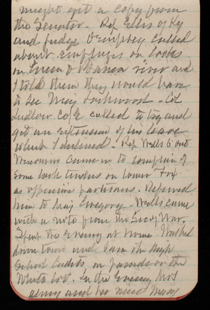 Thomas Lincoln Casey Notebook, February 1893-May 1893, 46, might get a copy from