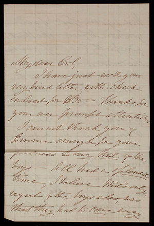 Alice W. Babcock to Thomas Lincoln Casey, March 2, 1885