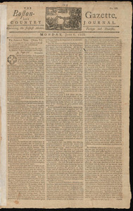 The Boston-Gazette, and Country Journal, 6 June 1768