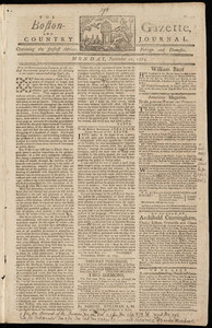 The Boston-Gazette, and Country Journal, 22 November 1773