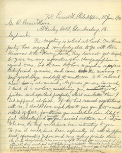 Letter from Benjamin Smith Lyman to R. Bruce Thorne