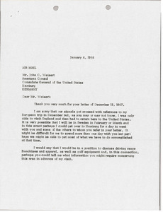 Letter from Mark H. McCormack to John C. Weisert