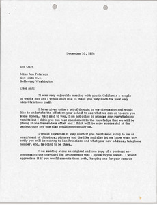 Letter from Mark H. McCormack to Ann Peterson