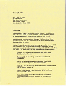 Letter from Mark H. McCormack to Frank A. Olson