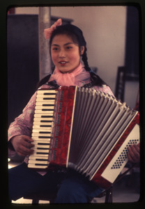 Hsiao Ying Primary School -- girl with accordion
