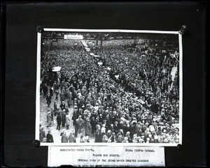 Tickertape reception for Gov. Alfred E. Smith