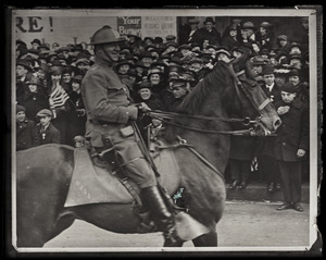 General Edward Lawrence Logan riding horse