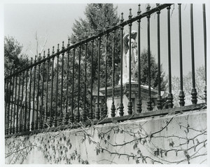Fence and angel, Loring Coes