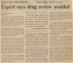 Expert says drug review avoided