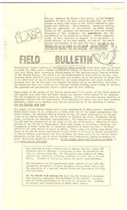 American Peace Crusade field bulletin