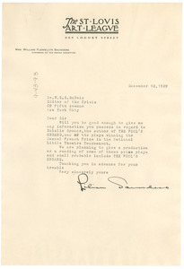 Letter from Lillian Saunders to W. E. B. Du Bois