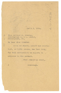 Letter from Crisis to Lillian M. Rhoades