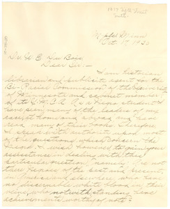 Letter from Emmett J. Marshall to W. E. B. Du Bois