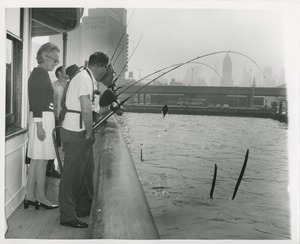 Fishing on boat ride