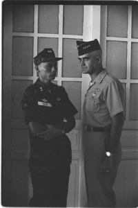 Westmoreland with General Nguyen Huu Co; Saigon.