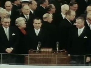 LBJ arrives, Nixon inauguration, 1969