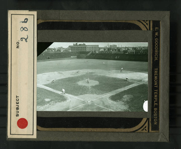 Leslie Mann Baseball Lantern Slide, No. 286