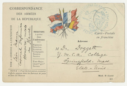 Postcard from Leon Mann to Laurence L. Doggett (October 10, 1914)