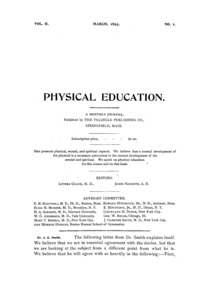 Physical Education, March, 1893
