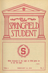 The Springfield Student (vol. 3, no. 5), February 15, 1913