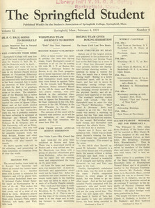 The Springfield Student (vol. 11, no. 4), February 4, 1921
