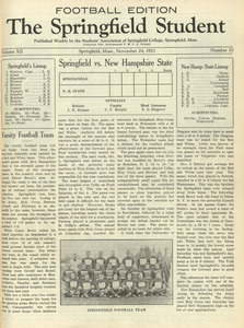 The Springfield Student (vol. 12, no. 10), November 24, 1921