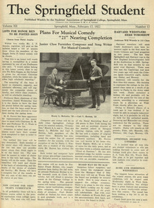 The Springfield Student (vol. 12, no. 17), February 17, 1922