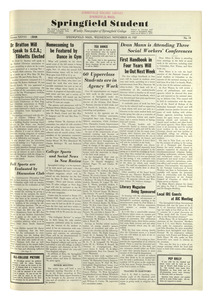 The Springfield Student (vol. 28, no. 14) November 10, 1937