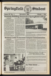 The Springfield Student (vol. 107, no. 3) Oct. 1, 1992