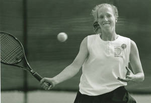 Erin Halloran Playing Tennis