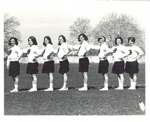1967-1968 Springfield College Cheerleading Team
