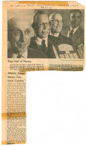 Athletic Group Honors Four Local Coaches (May 18, 1967)