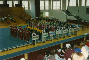 Springfield College men's gymnastics team at New England Championship (March 2, 1997)