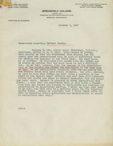 Memorandum regarding Herbert F. Powley (Oct. 4, 1937)