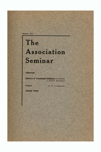 The Association Seminar (vol. 21 no. 4), January 1913