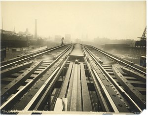 Southerly end of Charlestown Bridge track connections