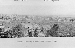 Bird's-eye view of Reading from Prospect Hill