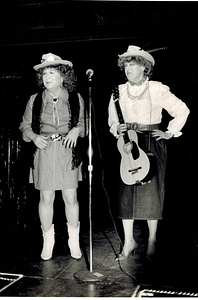 Alison Laing and Unidentified Woman Onstage