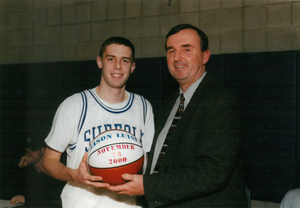 Suffolk University basketball player Dan Florian, 2000