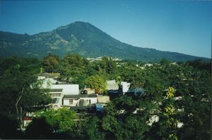 View of mountains in El Salvador, November 1999
