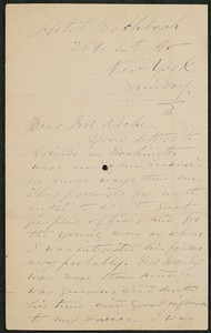 Letter, John Connor to James Jeffrey Roche