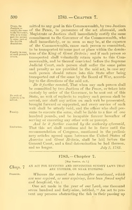 1783 Chap. 0007 An Act For Reviving And Continuing Sundry Laws That Are Expired, Or Near Expiring.