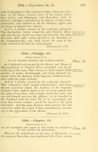 1784 Chap. 0045 An Act Altering The Name Of The Town Of Richmont, In The County Of Berkshire.