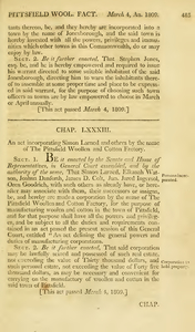 1808 Chap. 0083. An Act Incorporating Simon Larned And Others By The Name Of The Pittsfield Woollen And Cotton Factory.