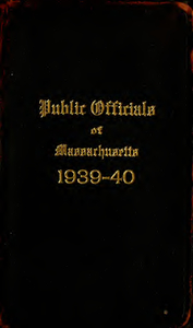 Public officials of Massachusetts (1939-1940)