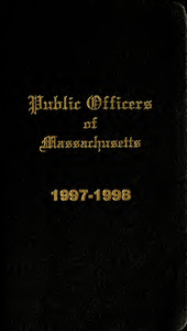 Public officers of the Commonwealth of Massachusetts (1997-1998)