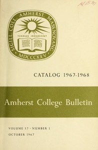 Amherst College Catalog 1967/1968