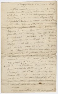 Minutes of an Ecclesiastical Council meeting, 1821 June 20
