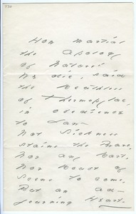 Emily Dickinson letter to Mrs. Mabel Loomis Todd