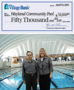 Wayland Community Pool and The Village Bank